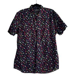 Bonobos Shirt Mens X-Large Floral Short Sleeve Button Standard Fit